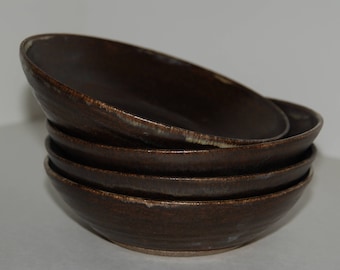 Handmade pottery bowls. Salad or cereal bowls. Pottery bowl set.