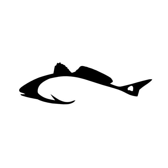 Download Hook-shaped redfish vinyl decal