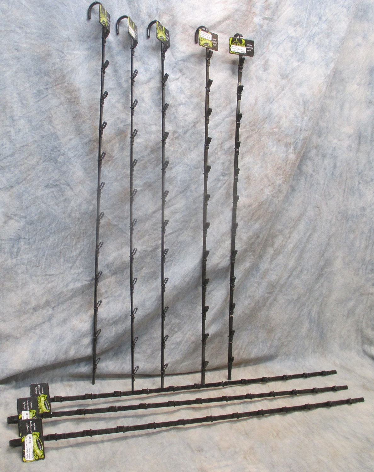 8 Metal Chip Clip Strip Hanging Display Grocery Hardware Store