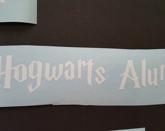 Hogwarts alumni car decal