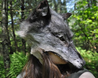 REAL Sacred/Pagan-type wolf mask