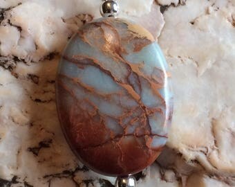 Stunning Aqua Terra Jasper Pendant