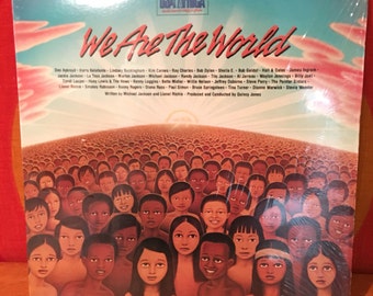 We Are The World, 12" Vinyl LP, Various Artists, 12" vinyl single, Michael Jackson, Lionel Richie, USA for Africa, Columbia 1985