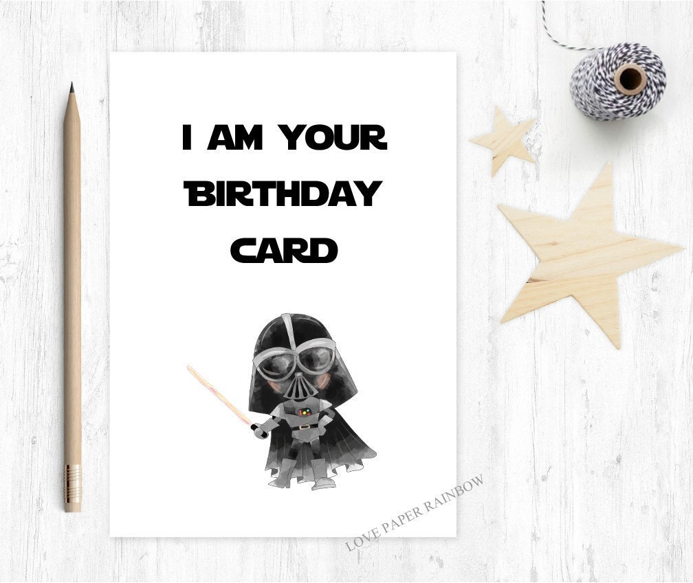 funny star wars birthday card this is your birthday card