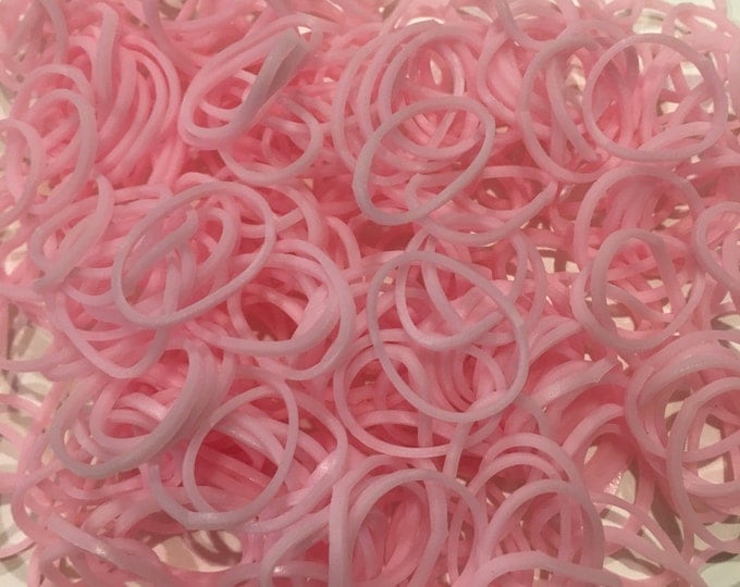 600 Baby Pink Loom Bands non-latex rubber bands