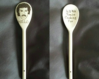 Wooden spoon inspired by Lionel Richie