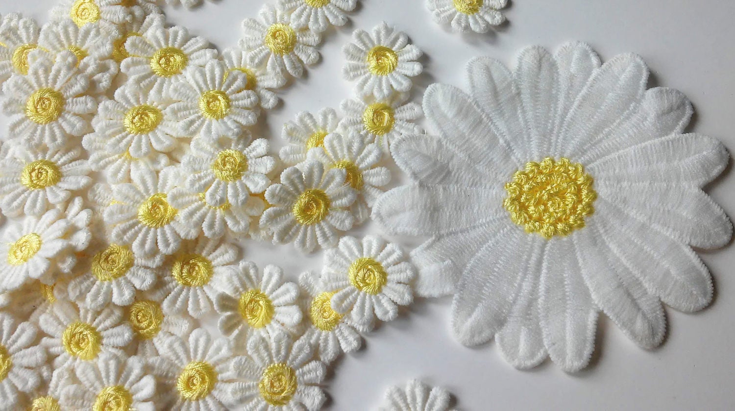 Flower patches small patches large patch flower appliques