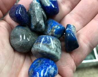 Lapis Lazuli small Tumbled premium -Throat chakra - Reiki -Energy Healing