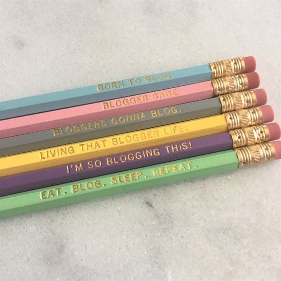 bloggers christmas pencil set