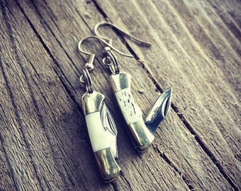 Mini Pocket Knife Earrings - Hook Earrings