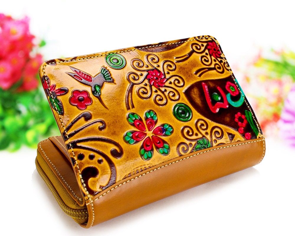 Cool wallets leather wallets women wallets cute by Artycult