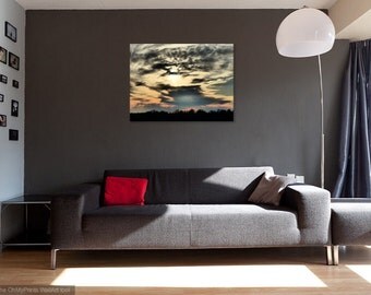 Dark Cloudy Skies, Wall Art, Canvas Print