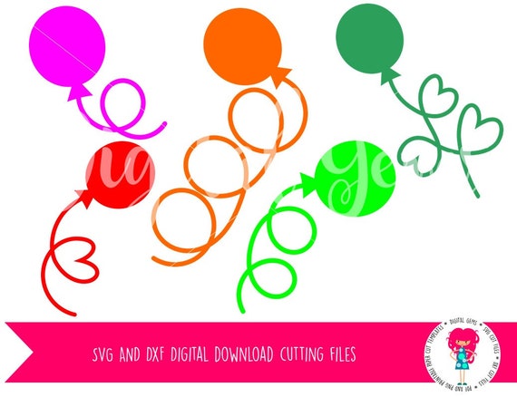 Download Balloon SVG / DXF Cutting Files For Cricut Design Space ...