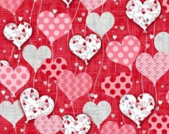 Dear Heart, Valentines Fabric, Valentines Day, Sweetheart Fabric, Hear Fabric, by Studio-e, 3588