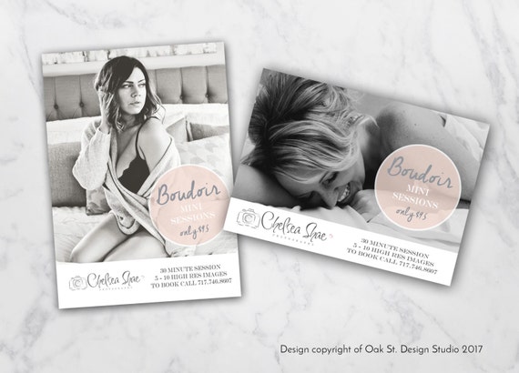 Photographer Template Boudoir Mini Session Flyers Photographer Marketing Template 2 Flyers Boudoir Photography Marketing Templates