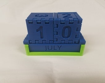 3D Printed Desktop Calendar