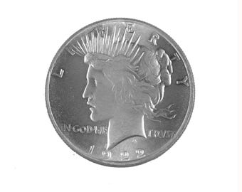 Two Face Silver Dollar Coin - Harvey Dent