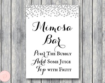 Mimosa bar sign | Etsy