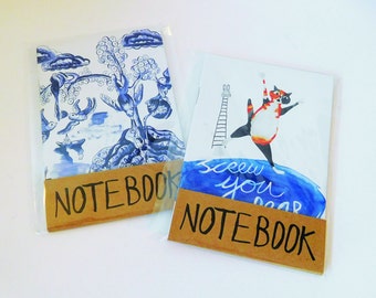 Two A6 notebooks for Five Pounds