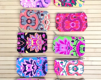 10 pcs Neon Zipper Pouches, Coin Purses, Assorted Mix , Great for gifts , Party Favors, Bridesmaids gifts