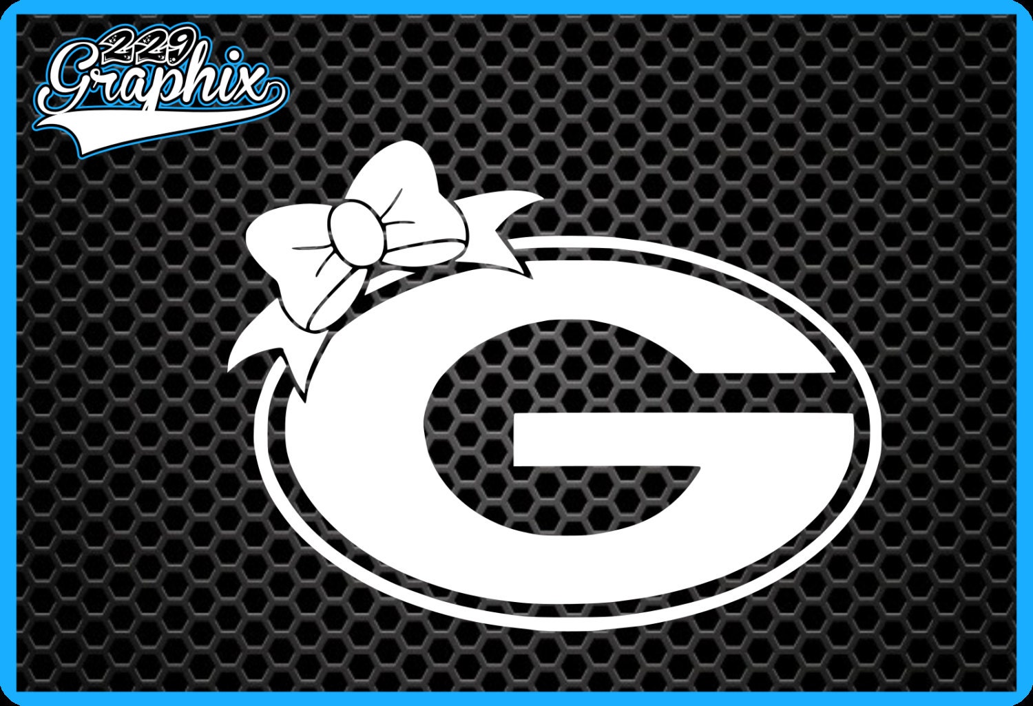 Georgia Girl G With Bow Vinyl Decal Peach Bulldogs Tough