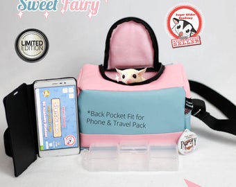 SGA Sugar Glider Rat Hamster Travel Bonding Pouch Sweet Fairy (+bonus)