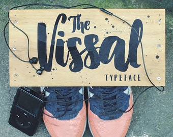 Modern calligraphy font | calligraphy typeface | branding font download The Vissal Typeface | hand lettered fonts | font watercolor
