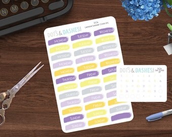 Lavender Sunshine, Date covers, EC vertical date cover ups, spring date covers, summer date covers, vertical life planner date cover, DC26