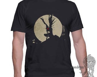 Shinigami Like apple - Death note printed on MEN tee