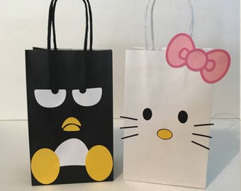 Hello Kitty and Badtz Maru Birthday Party Favor Bags