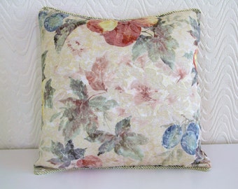 Cushion Queen Floral Cushion Cover,Abbey Whiite