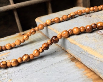 Bethlehem olive wood necklace