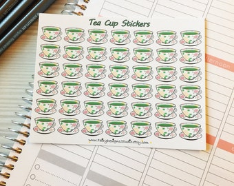 Tea Cup Planner Stickers