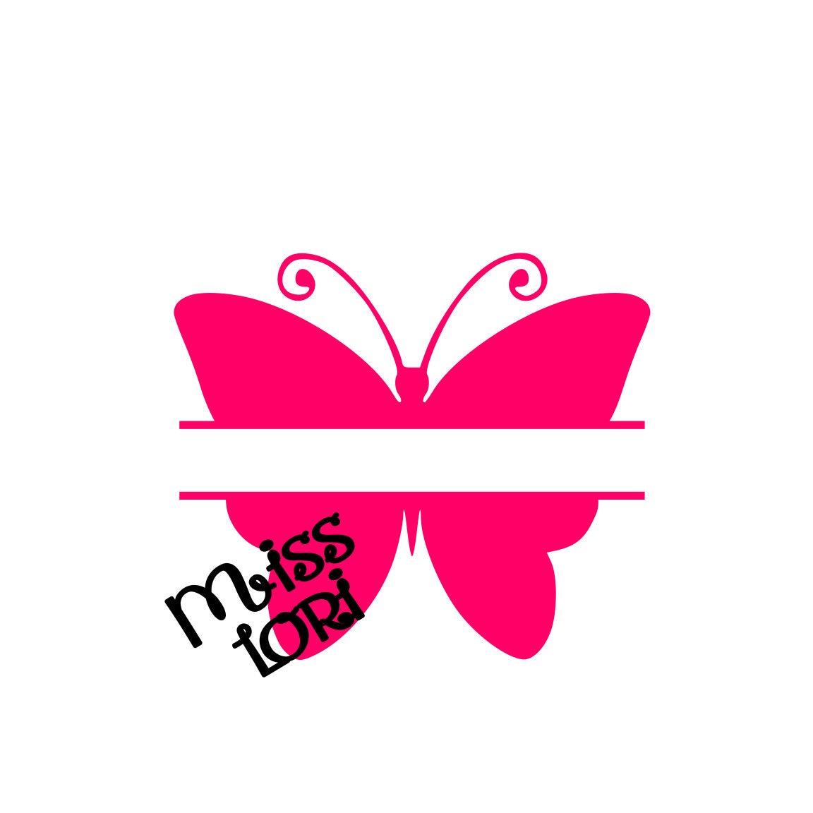 Download Butterfly split letter SVG Cut file Cricut explore file t ...