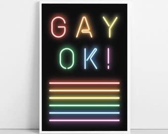 Gay poster | Etsy