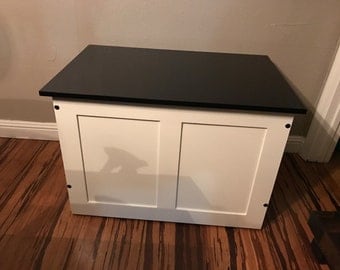 unassemble toy chest, toy box, blanket chest, storage