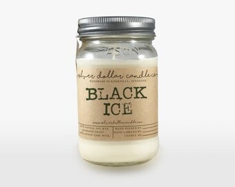 MAN CANDLE, Fathers Day Gift, Boyfriend Gift,Cologne Scented 16oz Scented Candles, Mason jar, husband gift, Brother gift, man candle