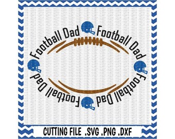 Football Dad Svg, Football Monogram Svg-Dxf-Png-Pdf, Cutting Files For Silhouette Cameo & Cricut, Svg Download.