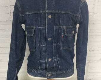 Levis True Vintage 'Big E' 1950's Indigo Blue /2nd issue Jacket/Size-Small