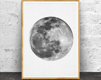 Moon Wall Art moon printable la lune print moon print moon wall art Moon Wall Art moon printable la lune print moon print moon wall art