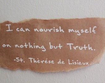 Home Decor- St. Therese Lisieux: Nourish