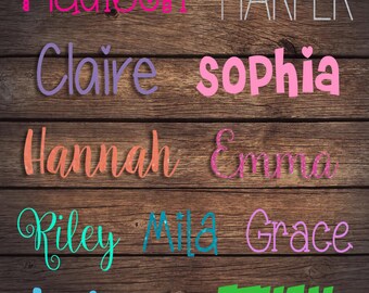 Personalized Name Decal | Any Word Decal | Glitter Font Decals | Customized Decal | Word Vinyl Decal | Window Car Decal | YETI Tumbler Decal