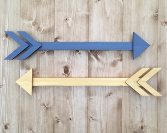One Wooden Arrow, Wall Decor, Rustic, Brave, Wood Wall Decor, Arrows, Arrow Decor, Brave, Accent Decor, Arrow, Accent Decor, Custom Colors