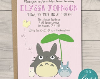 Totoro Party Invitations 6