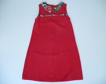Girls red dress | Etsy