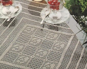 184. Vintage crochet runner UK pattern in pdf