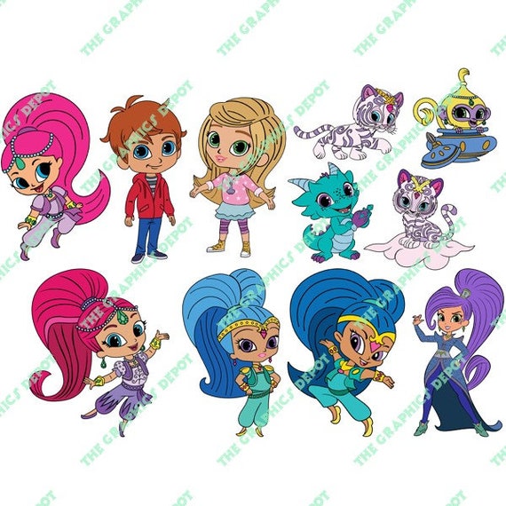 Download Shimmer and Shine svg dxf jpg pngpdf eps ai files