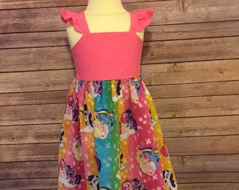 Toddler My Little Pony Dress | My Little Pony Party | Pinkie Pie Dress | Rainbow Dash Dress | Fluttershy Dress | Twilight Sparkle Dress