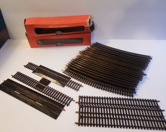 Lionel and Atlas HO Train Track Parts 50s/60s Era - 24 Pieces