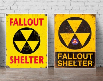 Fallout shelter poster set A5-A0 large wall decal fallout wall decal fallout print set fallout wall art office bedroom minimalist poster 001